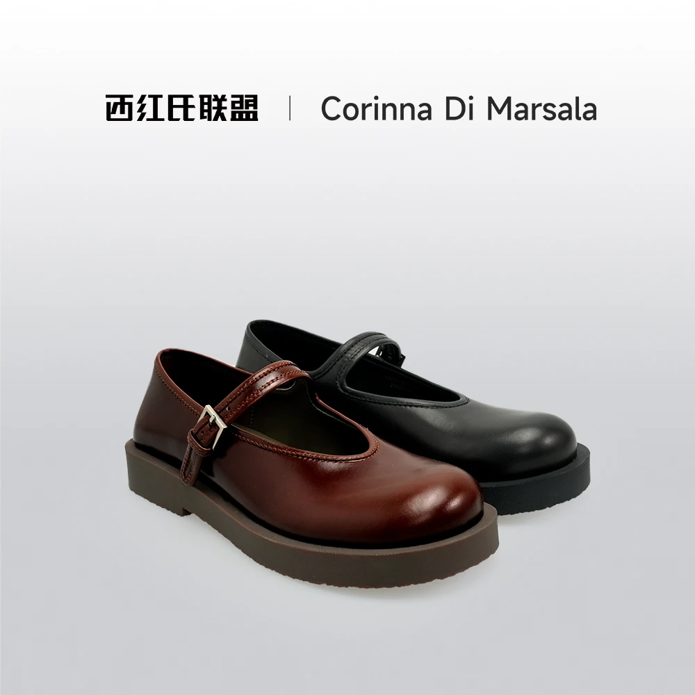【西红氏联盟】复古低跟金典玛丽珍鞋跟高3cm半码拍大