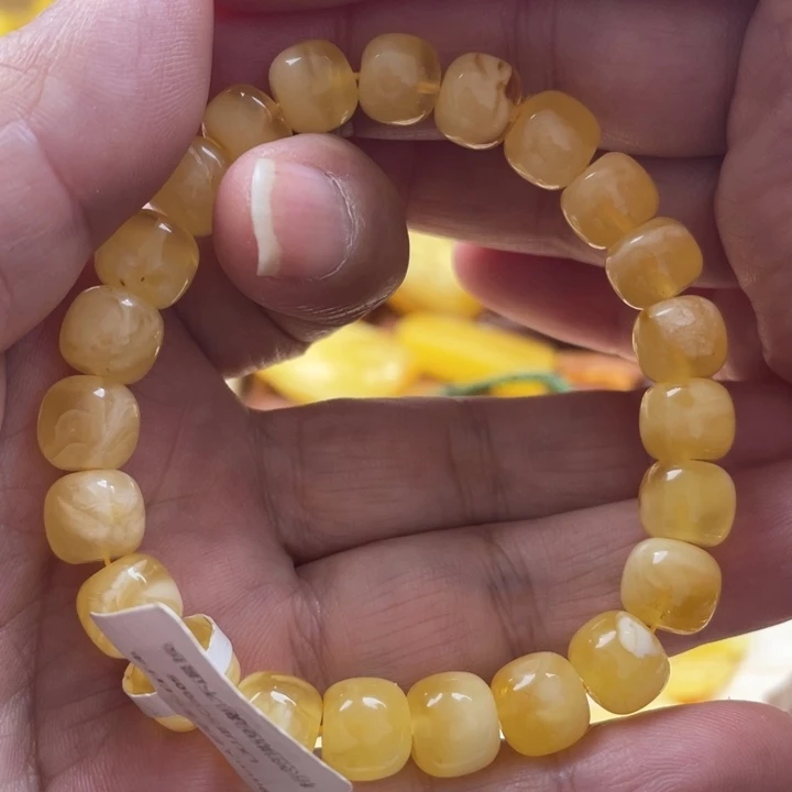 蜜蜡手串未镶嵌手串