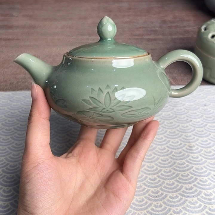 龙泉云间青瓷小米茶器