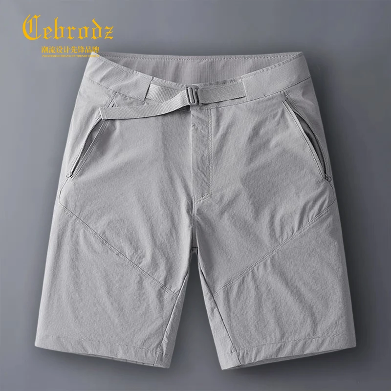 Cebrodz冰丝速干休闲短裤男士外穿夏季新款透气运动五分裤子男款