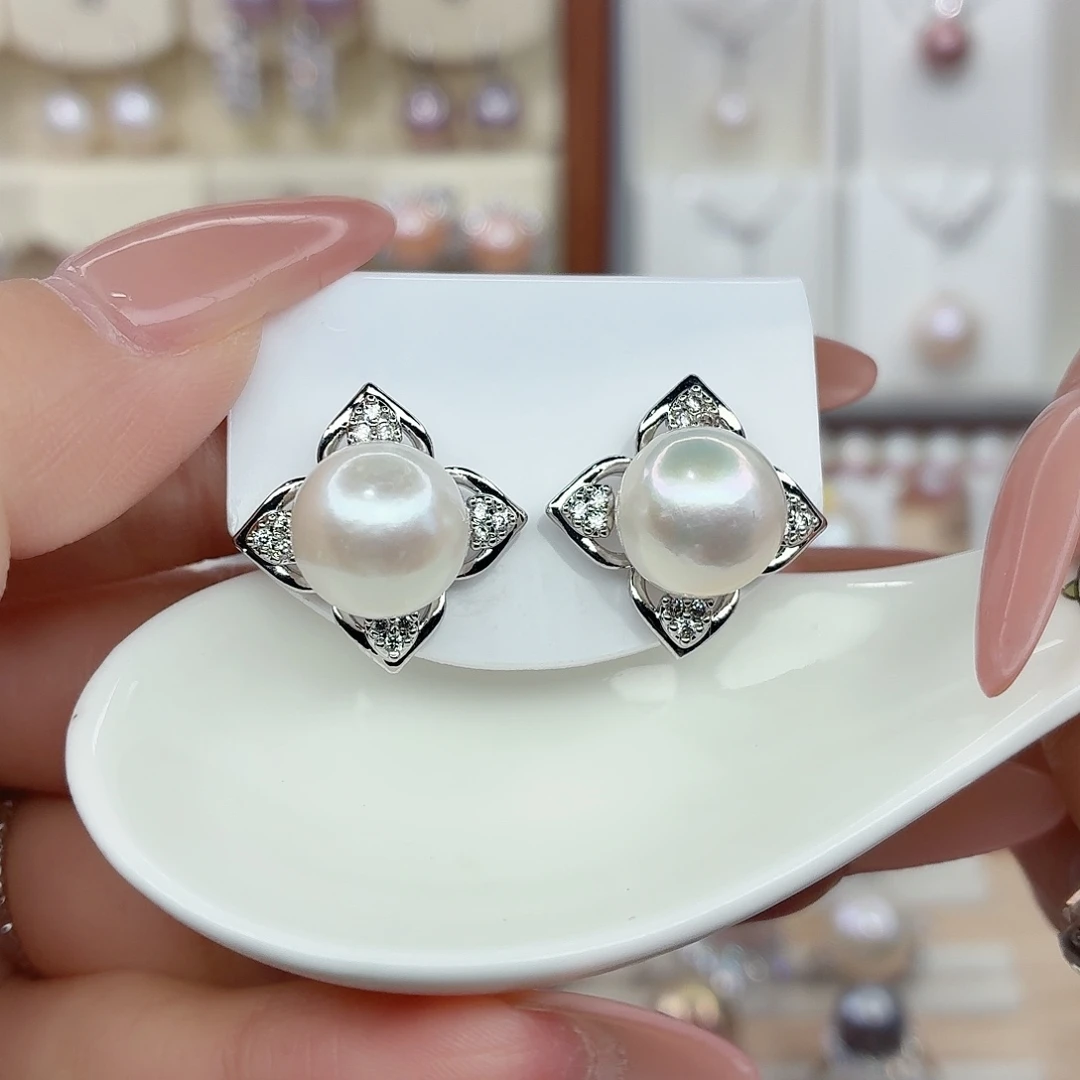 淡水珍珠耳饰未镶嵌F