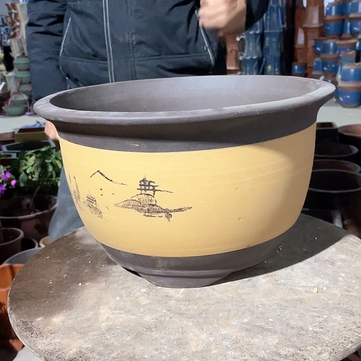 紫砂T002花盆花盆