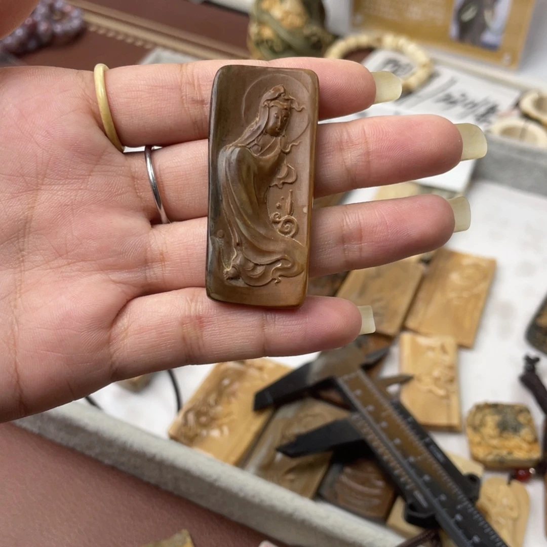 猛犸象牙手串/手链/手镯特价观音有瑕