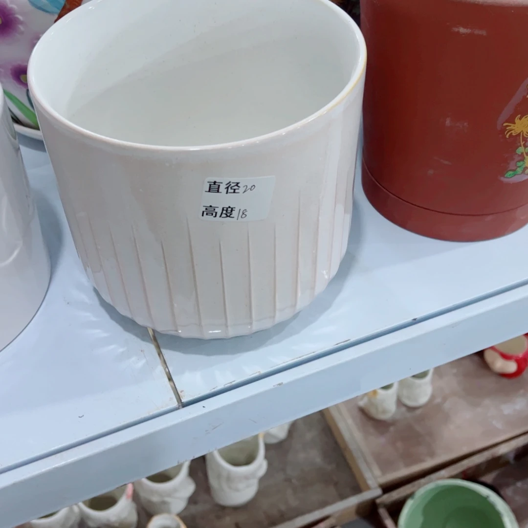 有孔，陶瓷花盆满10米包邮发货