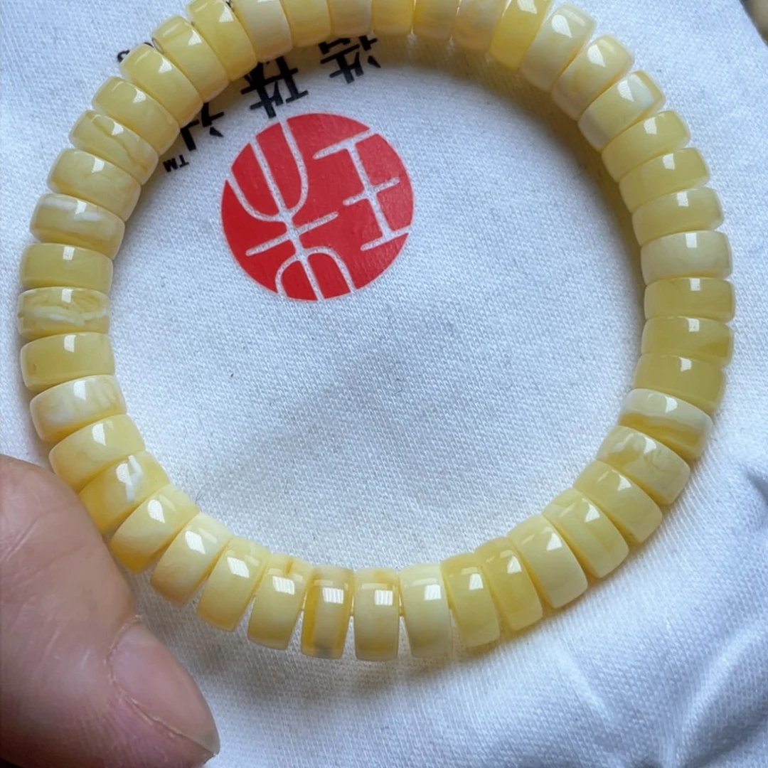 蜜蜡裸石未镶嵌大*宇9m蜜蜡手串