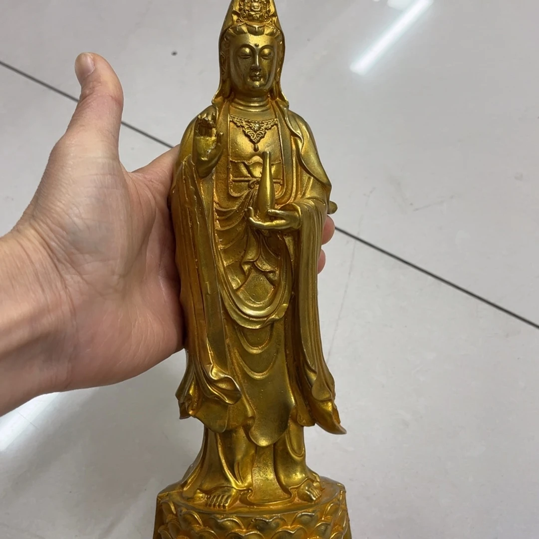 铜观音摆件观音摆件