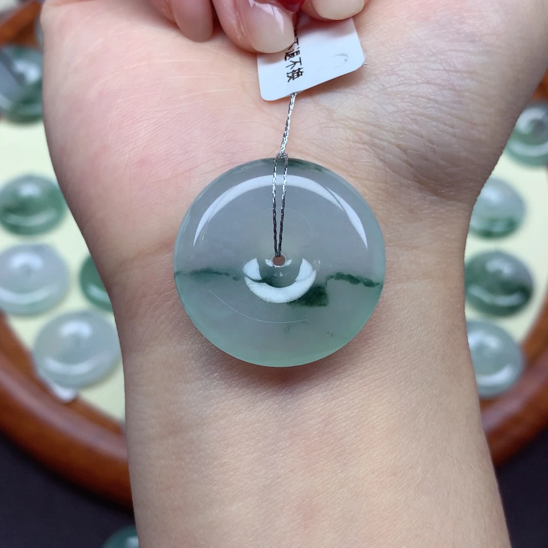 翡翠未镶嵌颈饰吊坠27.2/6.2mm