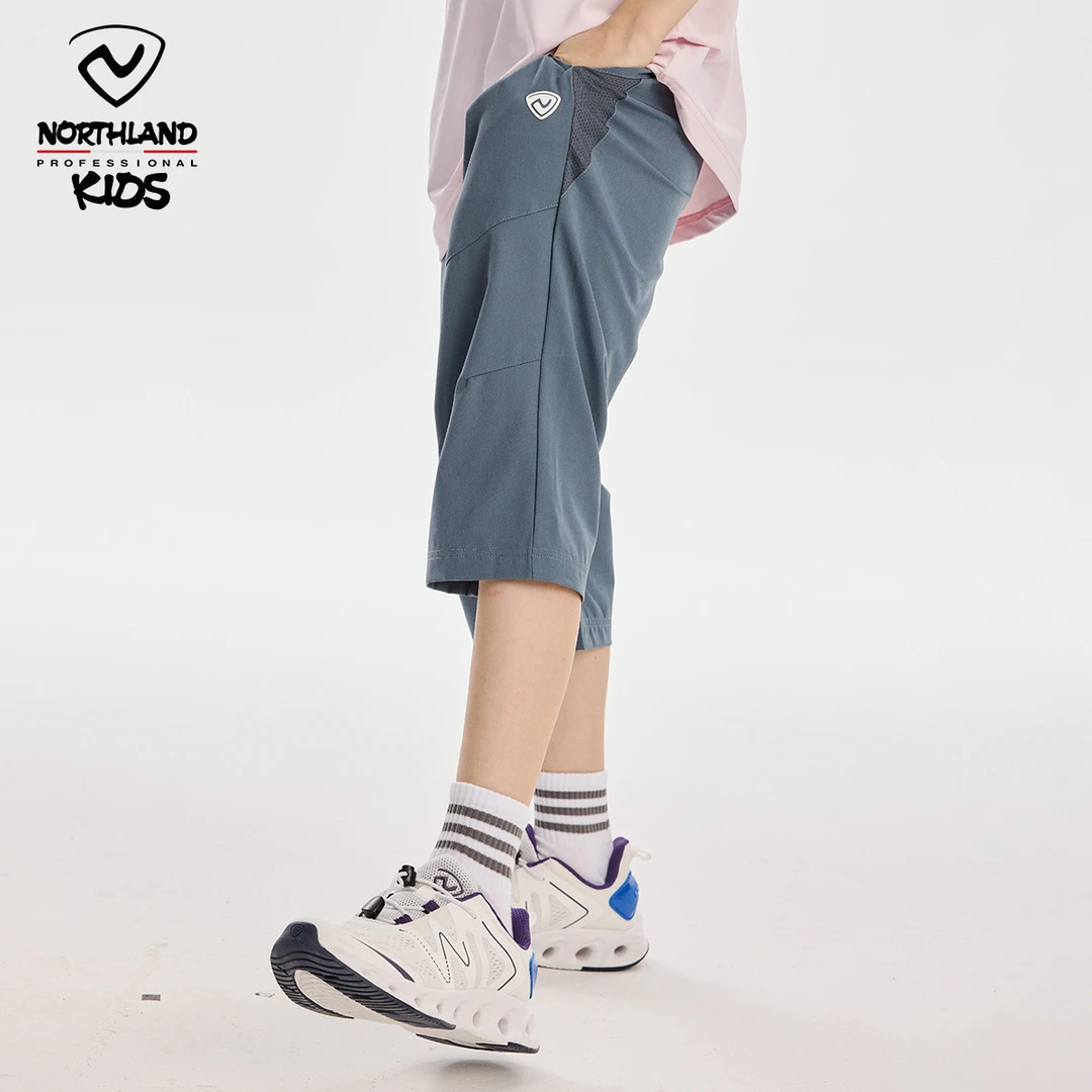 诺诗兰童装运动风夏季吸湿速干七分裤运动裤童装CO145270