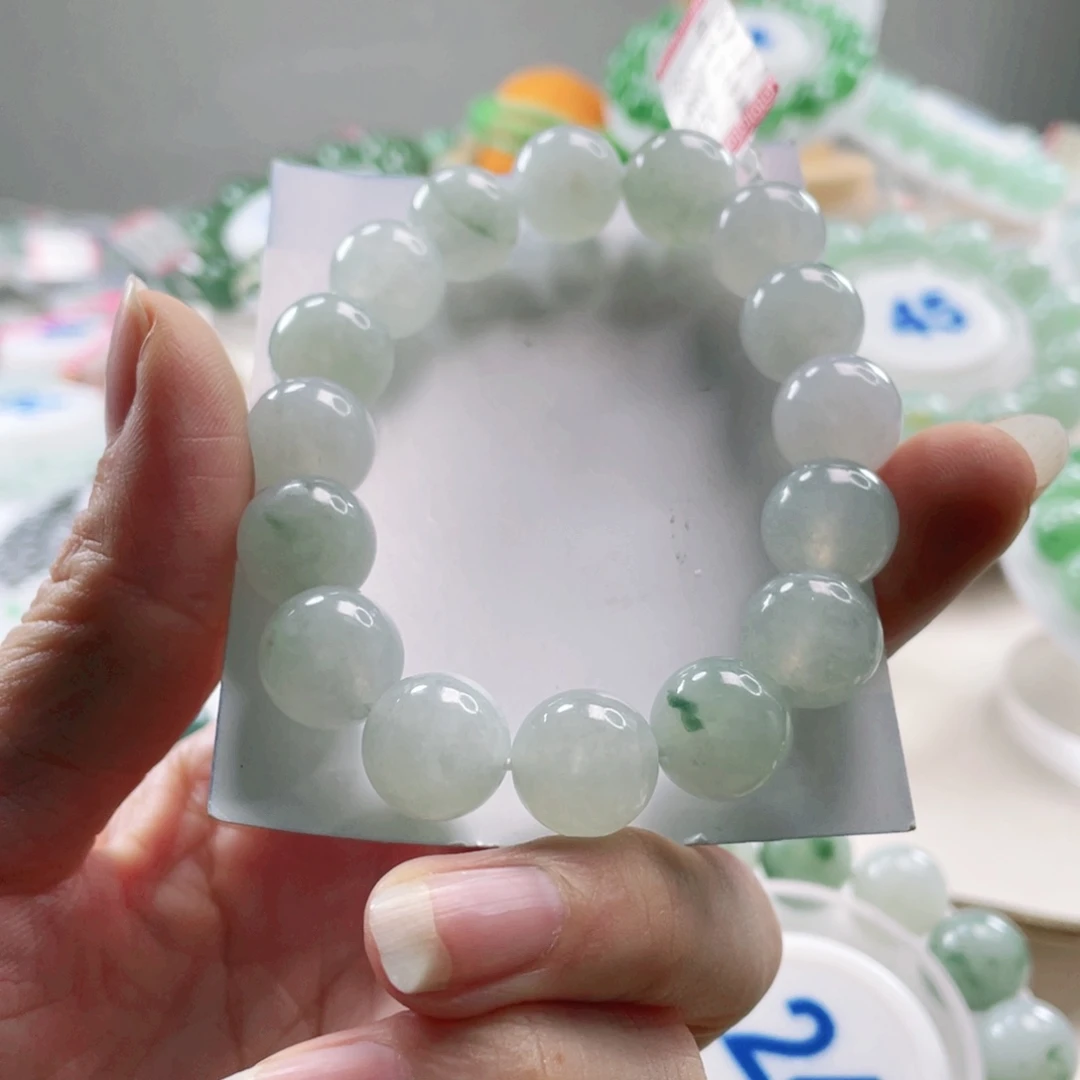 _***_翡翠未镶嵌手链手串12+