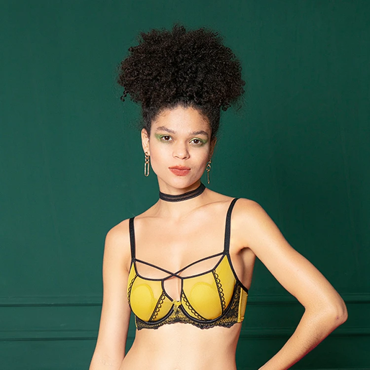 【摩天乐园水晶杯】超薄透气胸大显小性感美胸带上托软圈内衣文胸