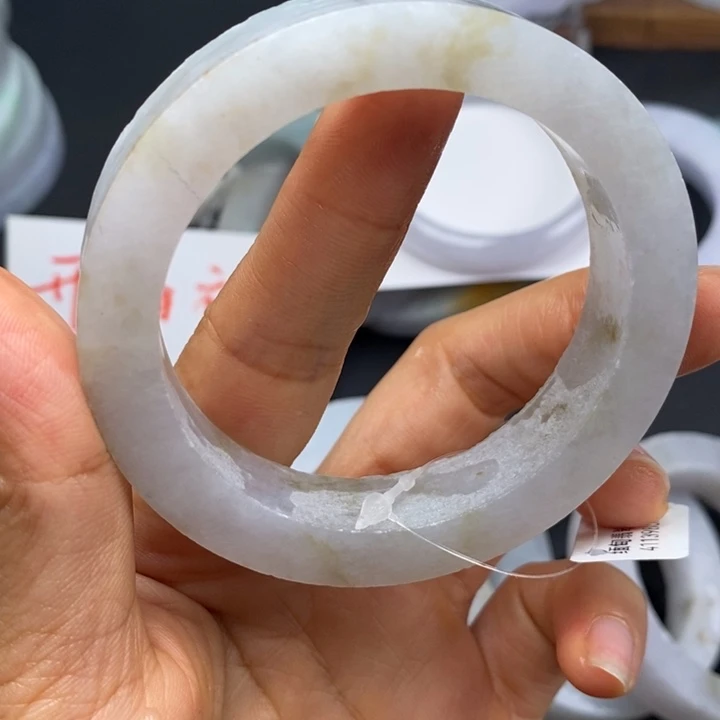 蓝***色定制翡翠翡翠手镯未镶嵌