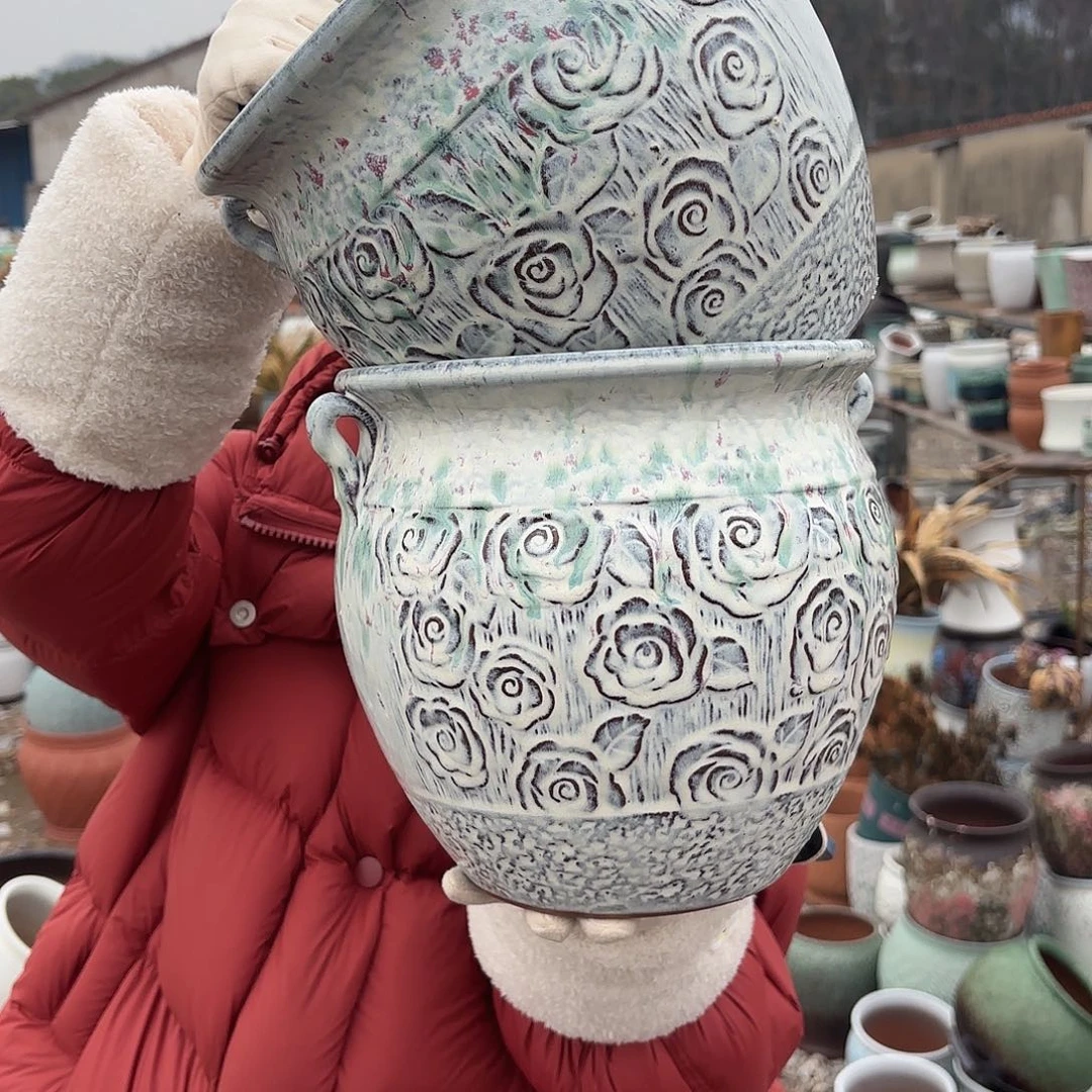 口径21高21两个玫瑰耳朵