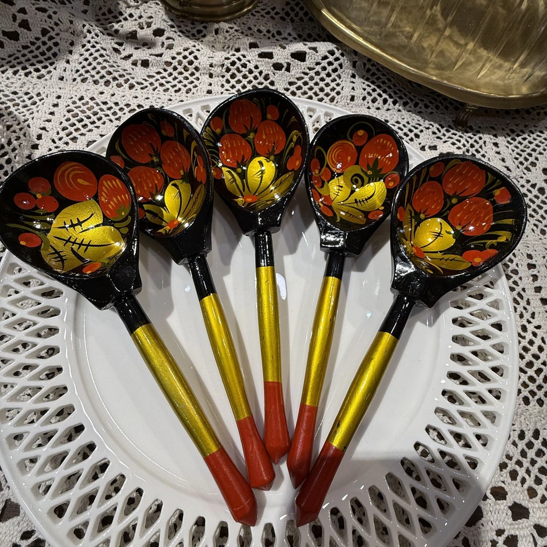 千千花木制艺术风木勺 新疆风格木勺一个