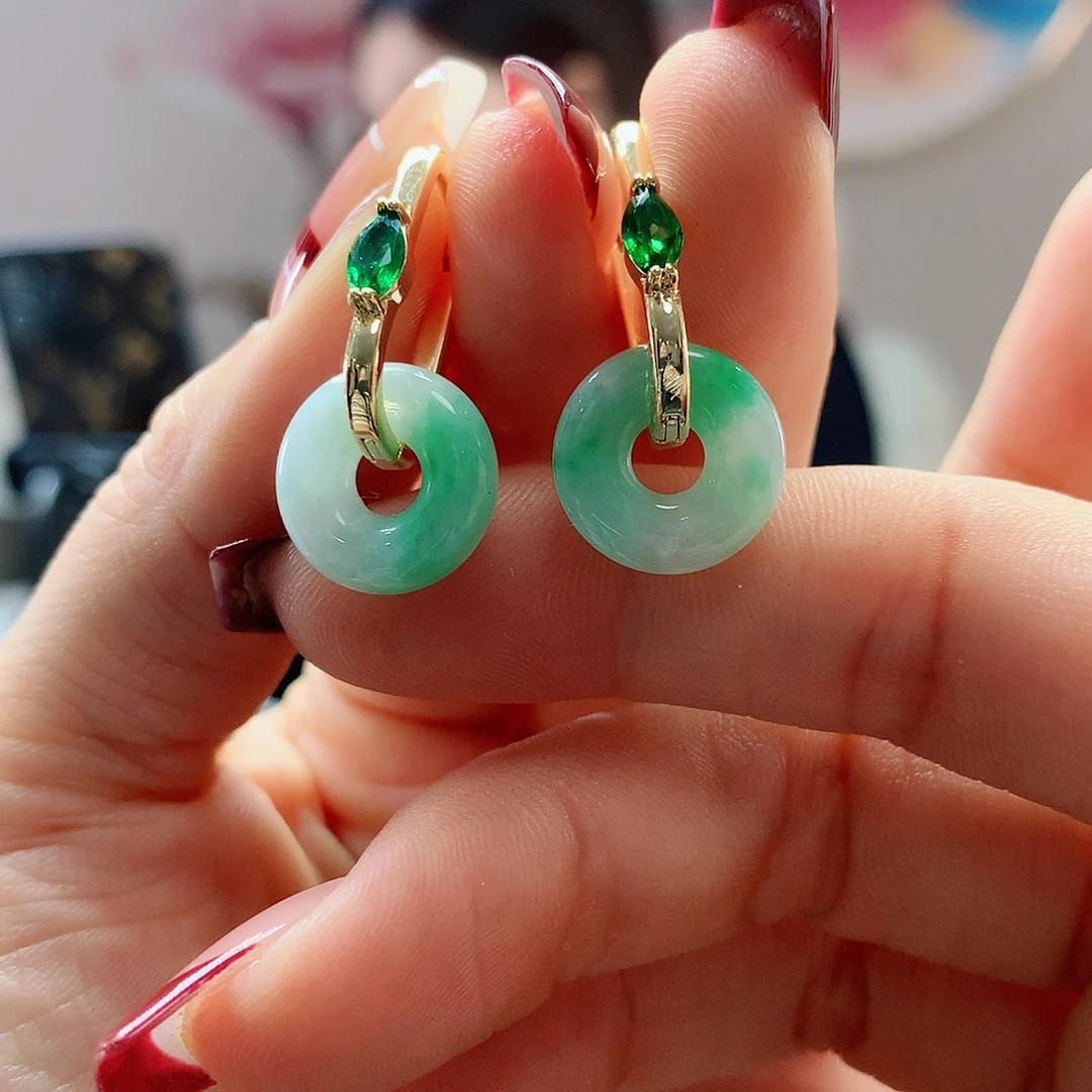 【闪购商品】翡翠耳饰未镶嵌多样性发货