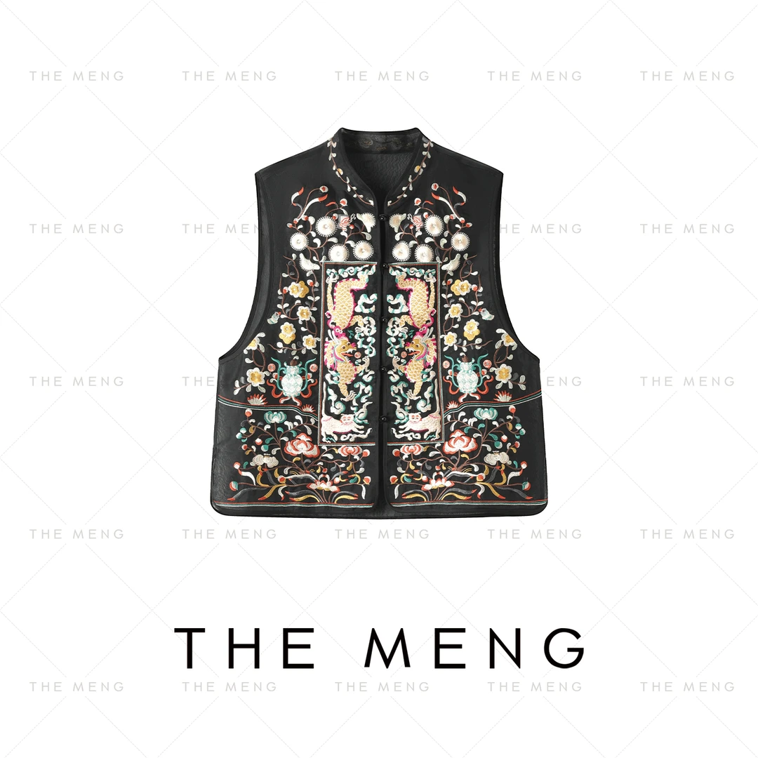 THE MENG【龙吟】重工刺绣优雅通勤百搭马夹#M252J0439