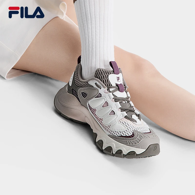 【网孔透气蘑菇鞋】Fila/斐乐情侣轻便不累脚百搭旅游鞋运动老爹鞋