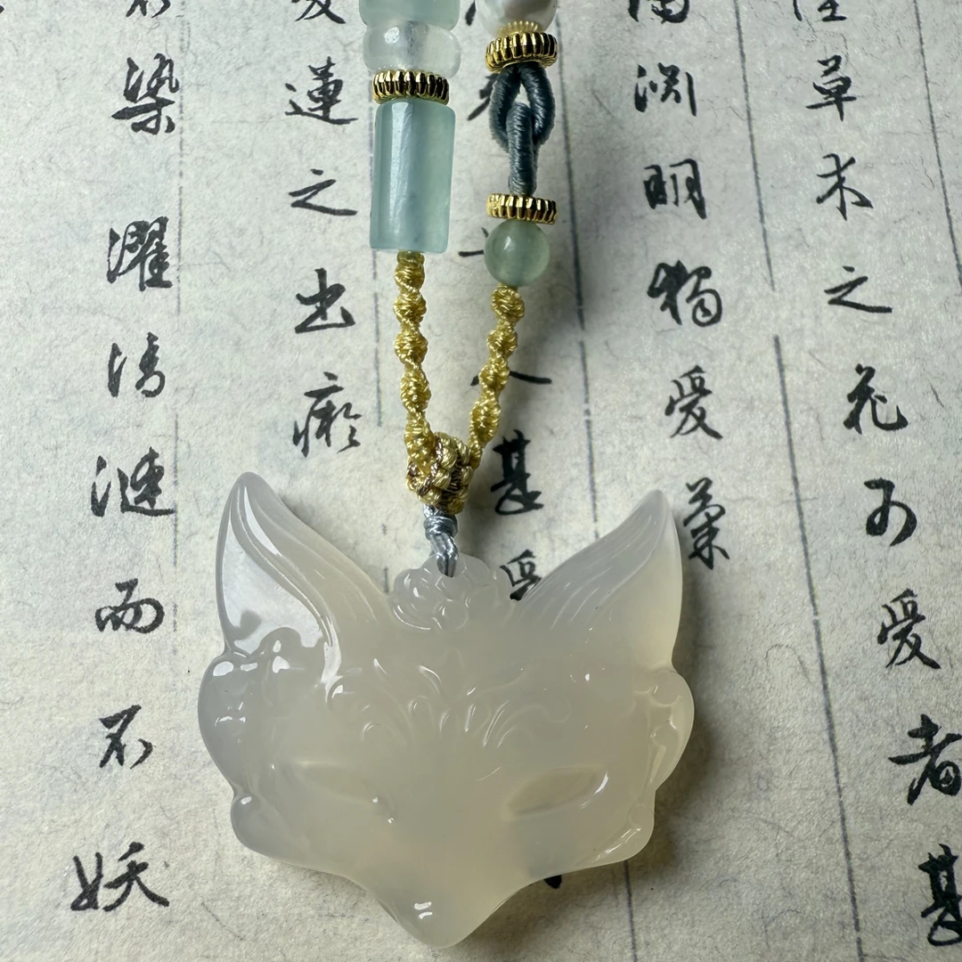 精品网红爆款狐狸面具吊坠女款