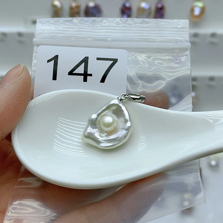 淡水珍珠颈饰银S925镶嵌