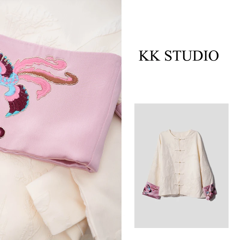 淇老板KK Studio早春新款国风时尚气质百搭西装外套8803