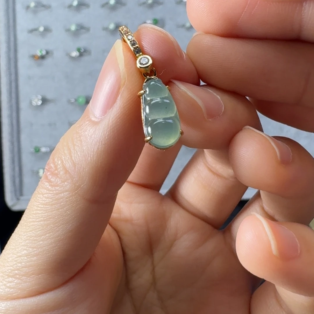 翡翠银S925镶嵌戒指