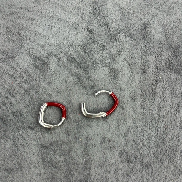 925银耳饰 银制耳扣一对-3465