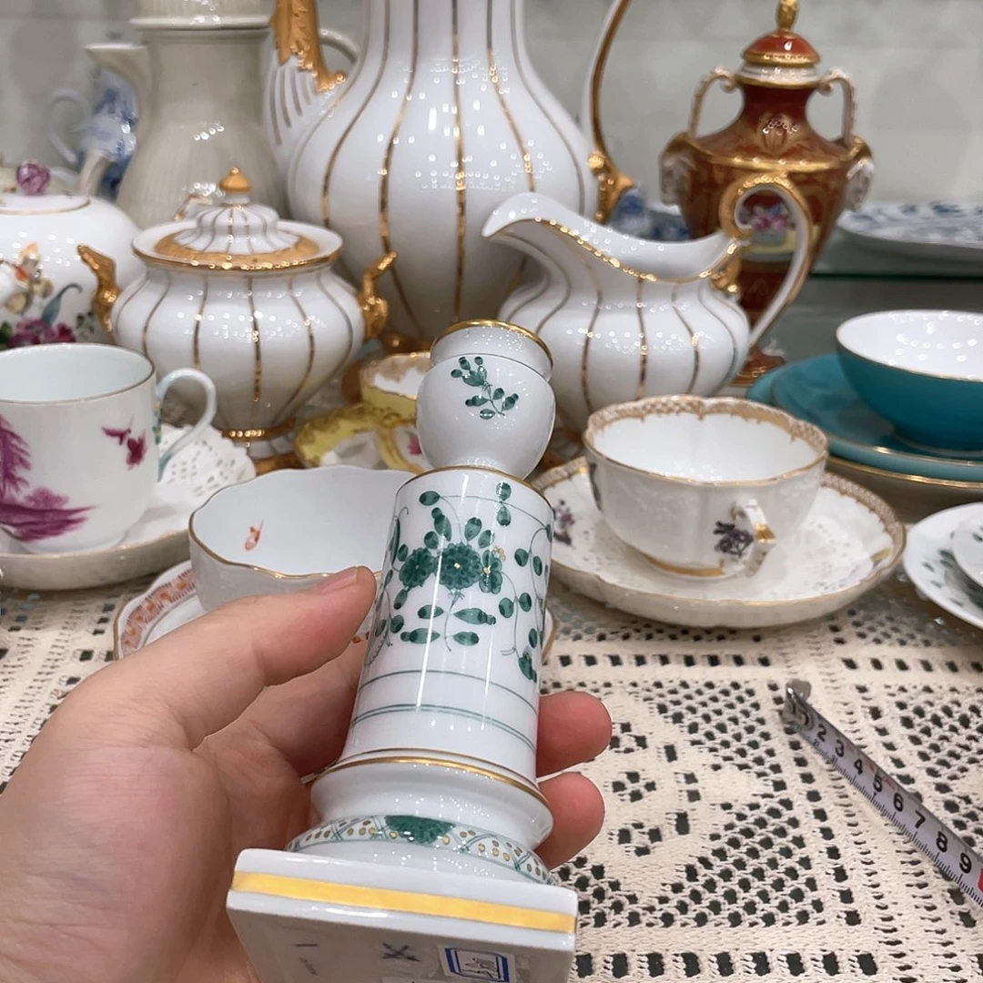 摆件中古一等绿色印度花