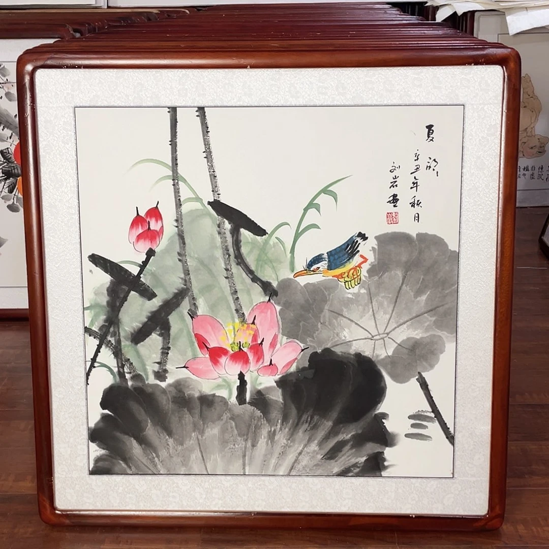 国画带框尺寸63*63厘米