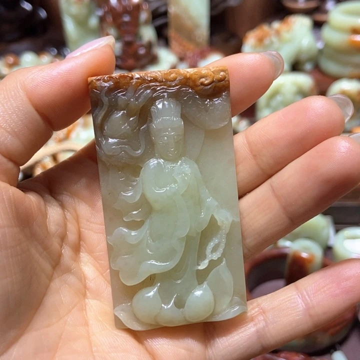 岫岩河磨玉（透闪石质玉）未镶嵌挂件