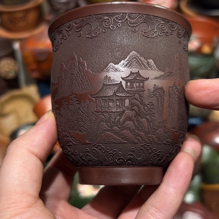 茶杯紫砂宜兴紫砂主人杯