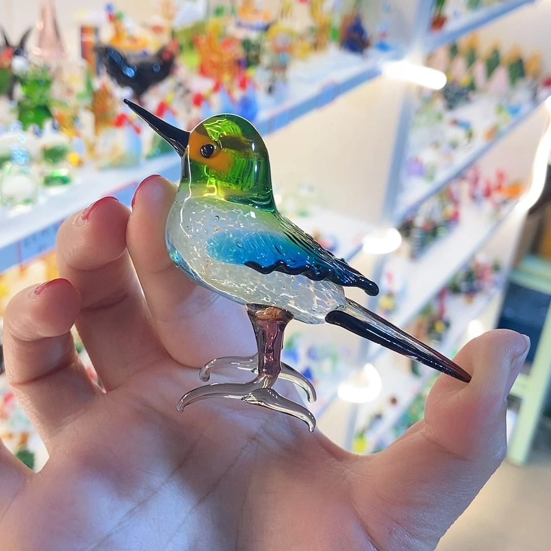 琉璃手工艺品翠鸟