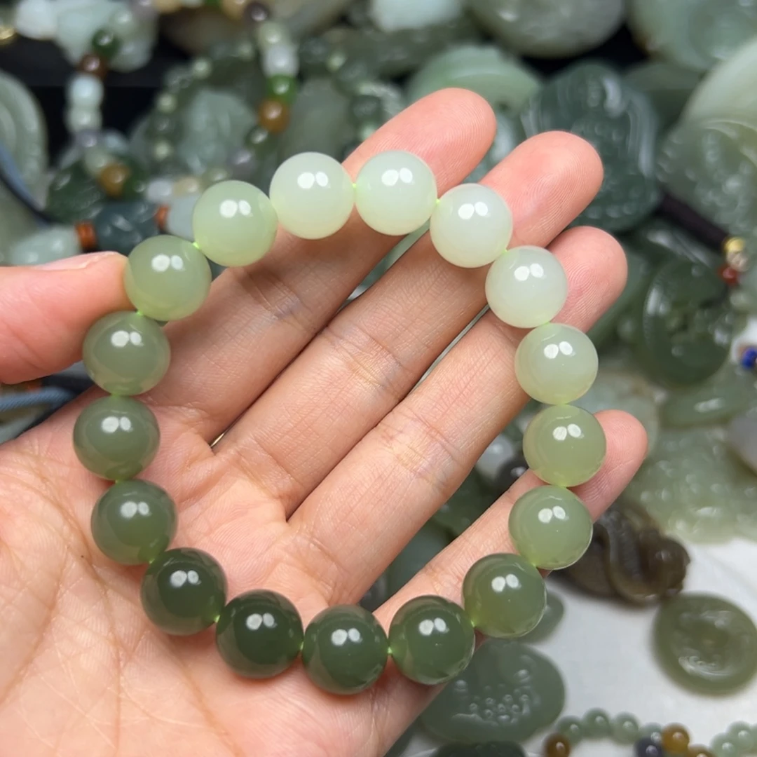 手链未镶嵌和田玉（糖玉）