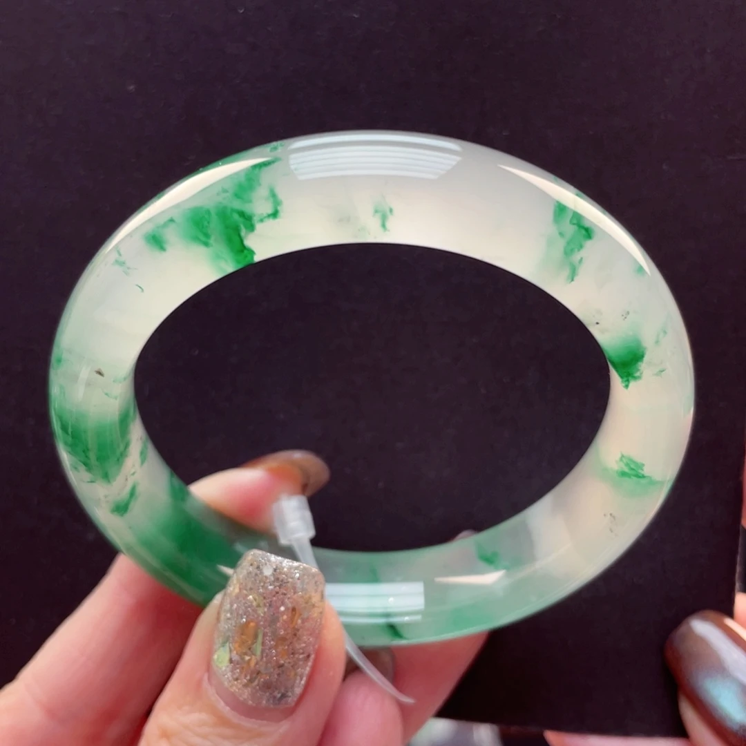 幸***星石英质玉未镶嵌手镯50-51