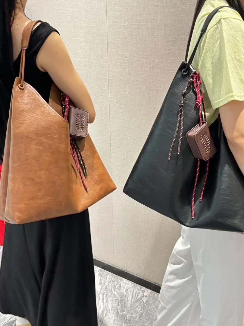 复古日系帆布手拎袋女包2025新款大容量休闲单肩包通勤腋下托特包