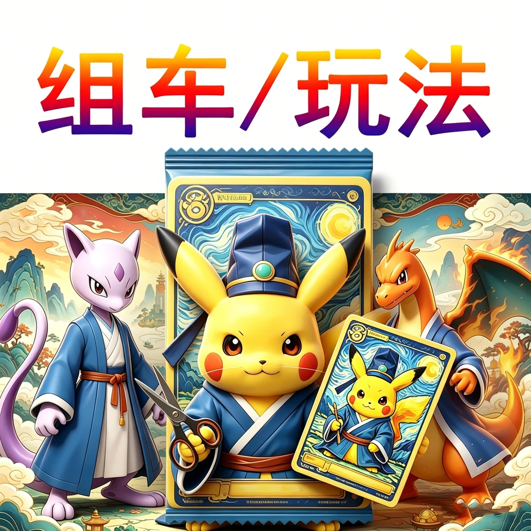 【大佬拆卡】组车玩法 宝可梦 卡牌盲盒 (默认代拆)