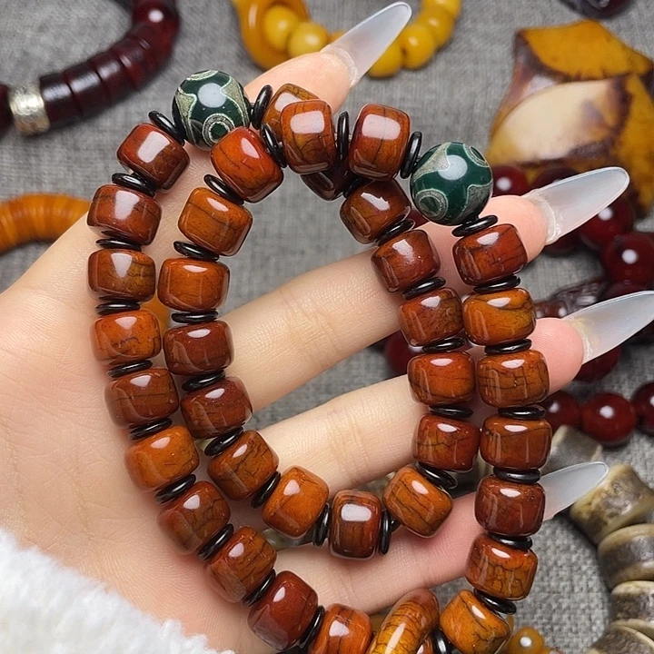 随***安牛骨手串/手链牦牛骨