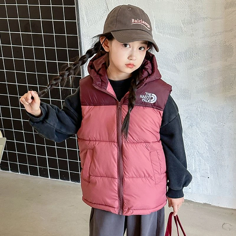 童泰【断码】儿童童装马甲新款连帽坎肩男童女童中大童秋冬外穿加厚