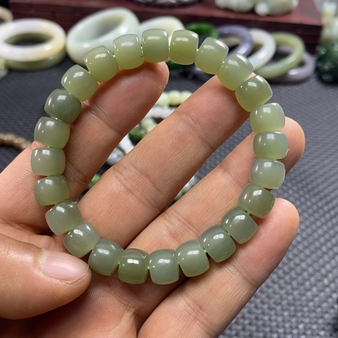 和田玉未镶嵌手链