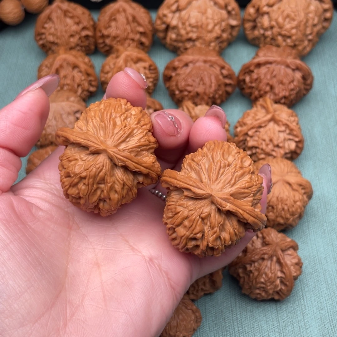 把件文玩核桃全品白狮子42