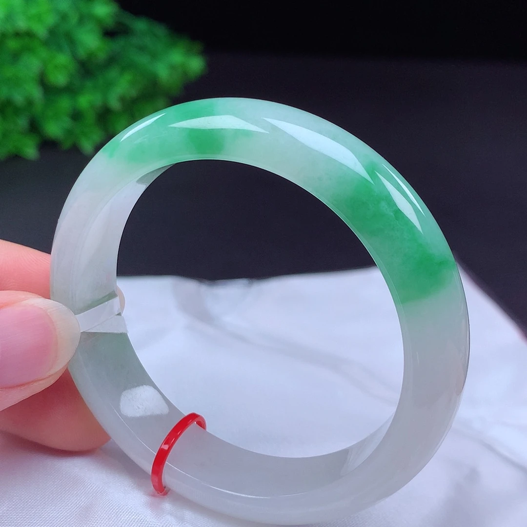 翡翠未镶嵌手镯53圈口686016