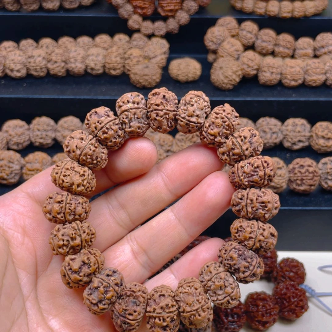 金刚菩提手串20mm天然纽扣扇面