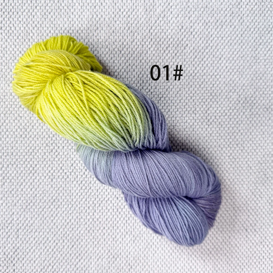 逸致四股手染美丽诺羊毛线材麦田背心材料100g