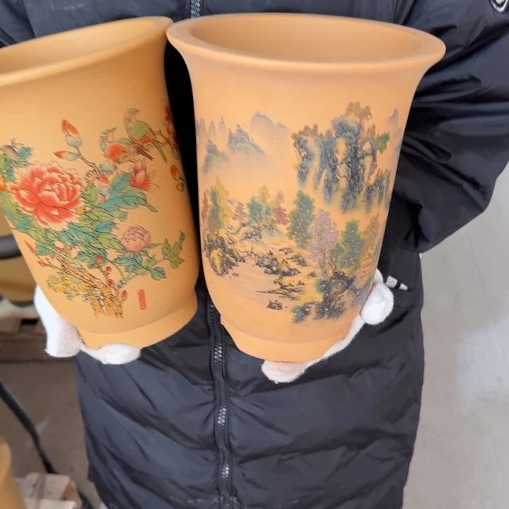 紫砂花盆 包邮包破损