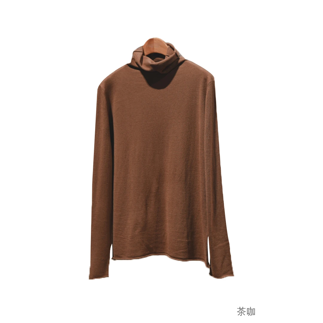 布衣分享 2110221高领多色时尚针织100%羊毛打底衫