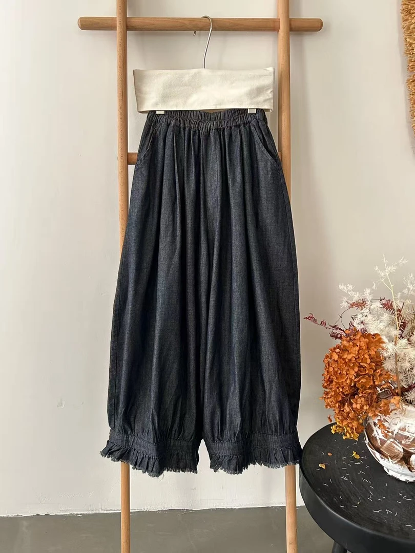 叨叨定制款 #9500#花边脚裤子 FL