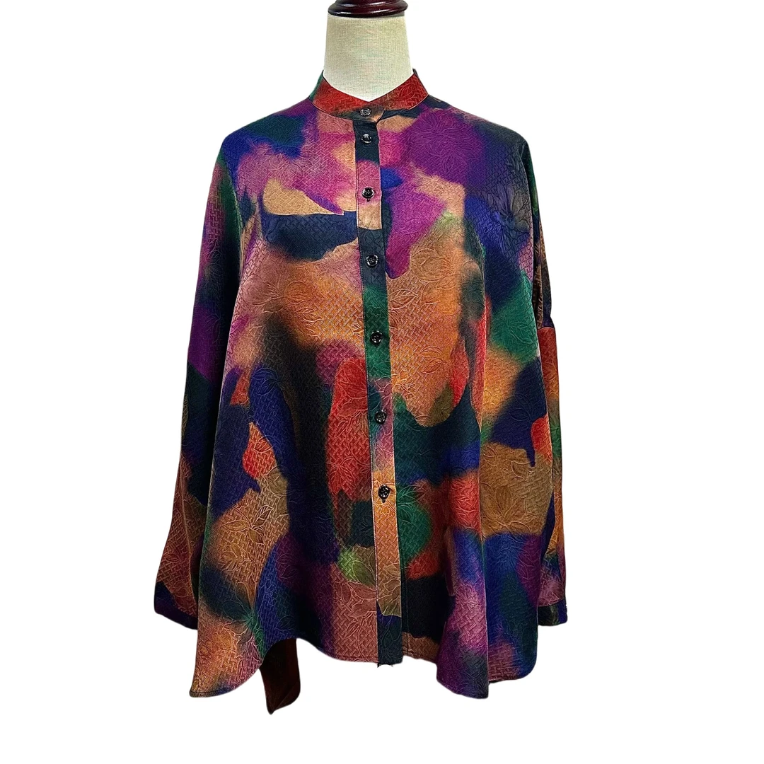 【禧宝的小店】香云纱绞罗大漂亮上衣J222176B-4