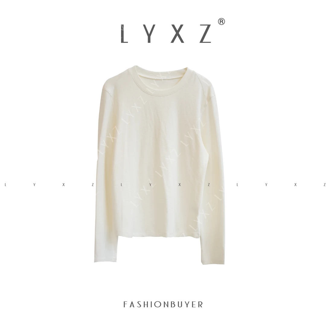 LYXZ x【岁月温良】冬季新款内磨毛圆领长袖百搭T恤81954