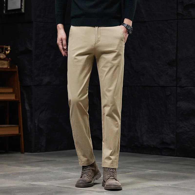 2025男士轻商务休闲裤夏季长裤百搭新疆棉西裤裤子工装风日系男裤