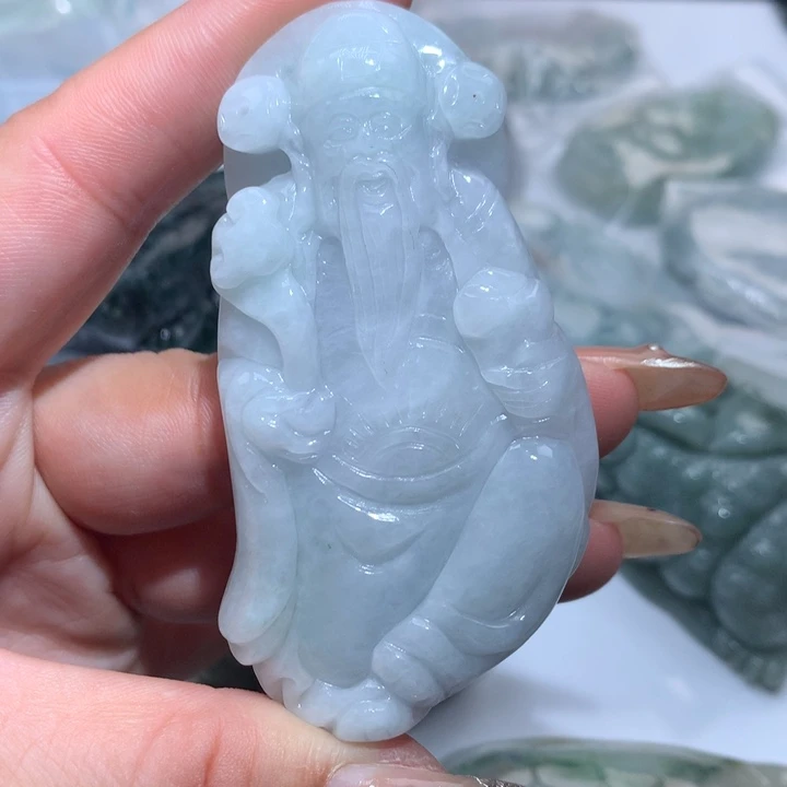 翡翠未镶嵌颈饰保真天然A货翡翠