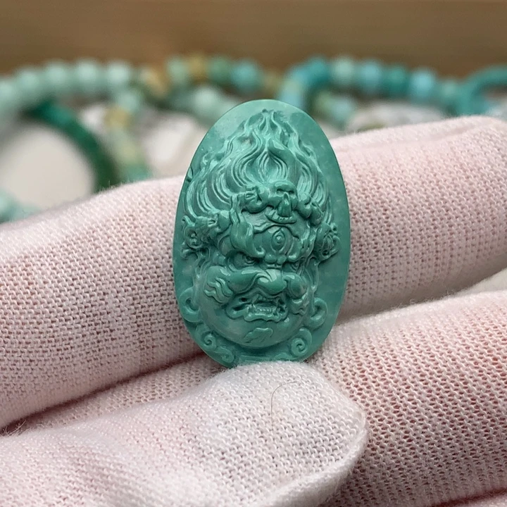 绿松石未镶嵌珠宝奇石16.5mm