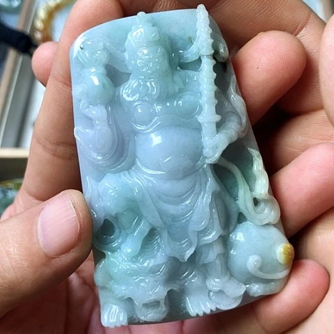 颈饰未镶嵌翡翠福豆豆珠宝翡翠颈饰